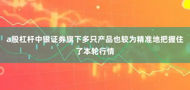 a股杠杆中银证券旗下多只产品也较为精准地把握住了本轮行情